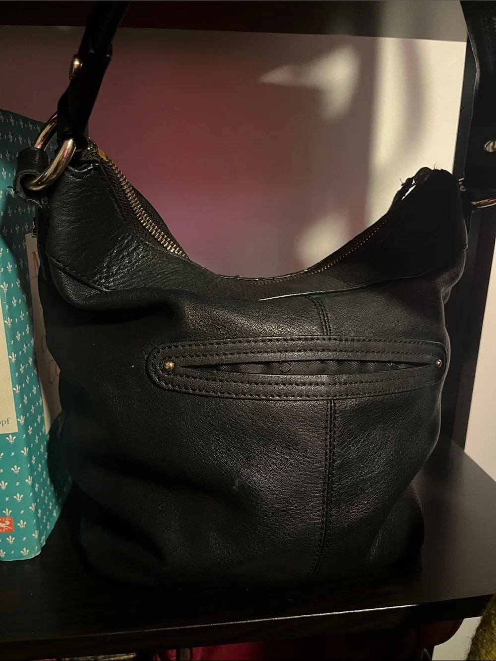 Calvin Klein Black Leather Handbag